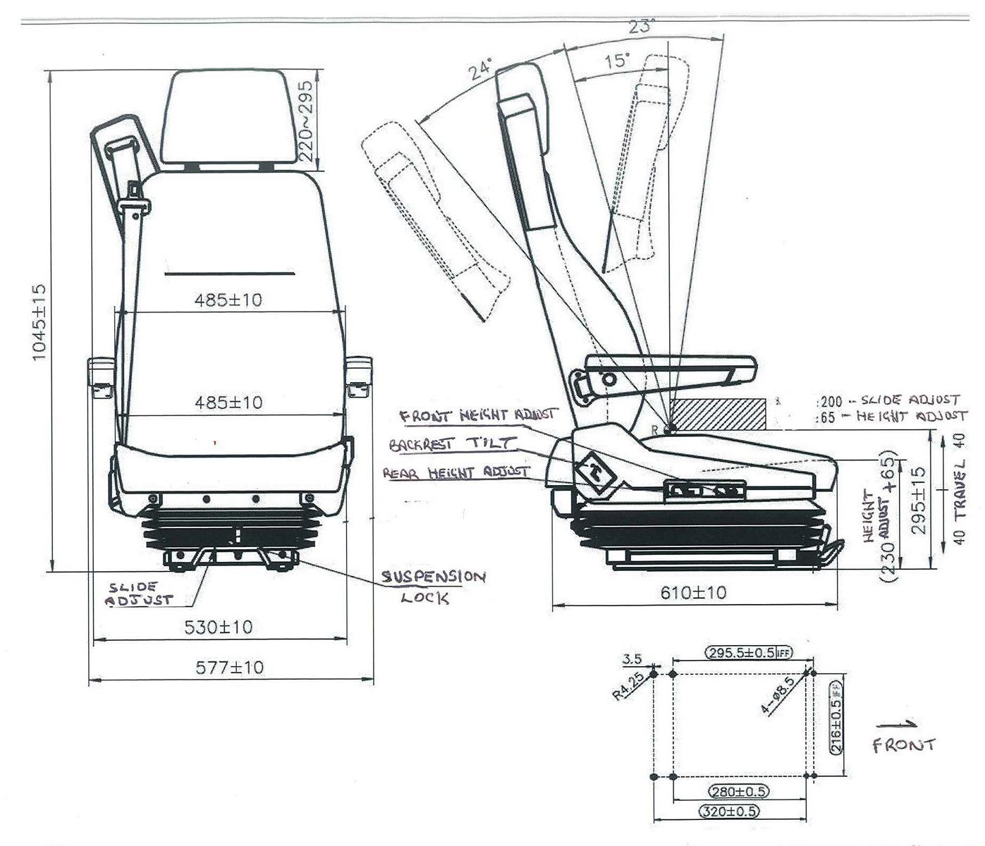 TSR5L Specifications drawing